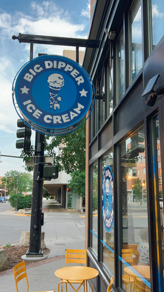 Big Dipper Ice Cream sign