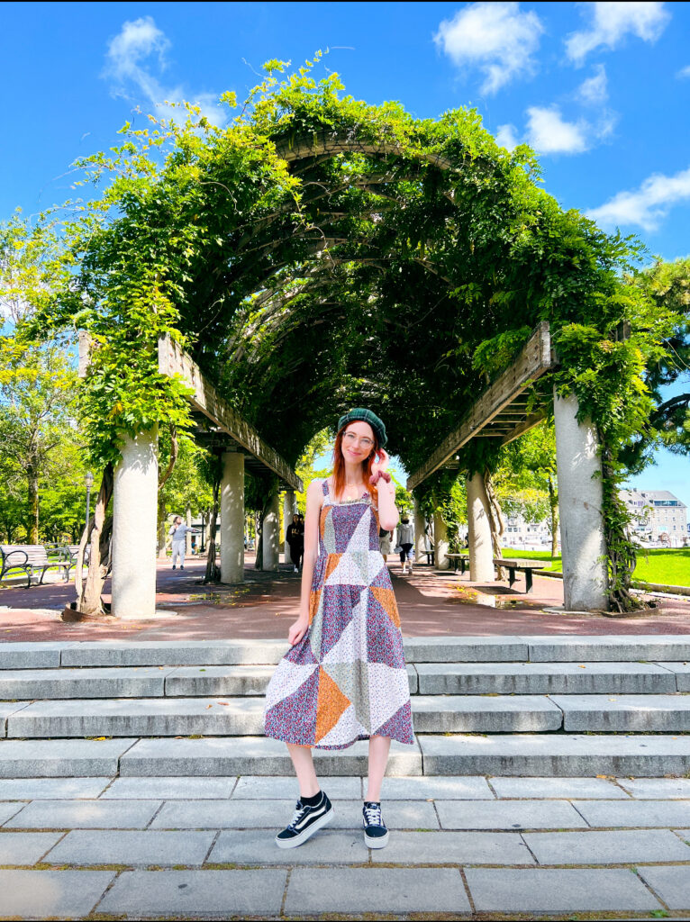 leafy archway at park in Boston