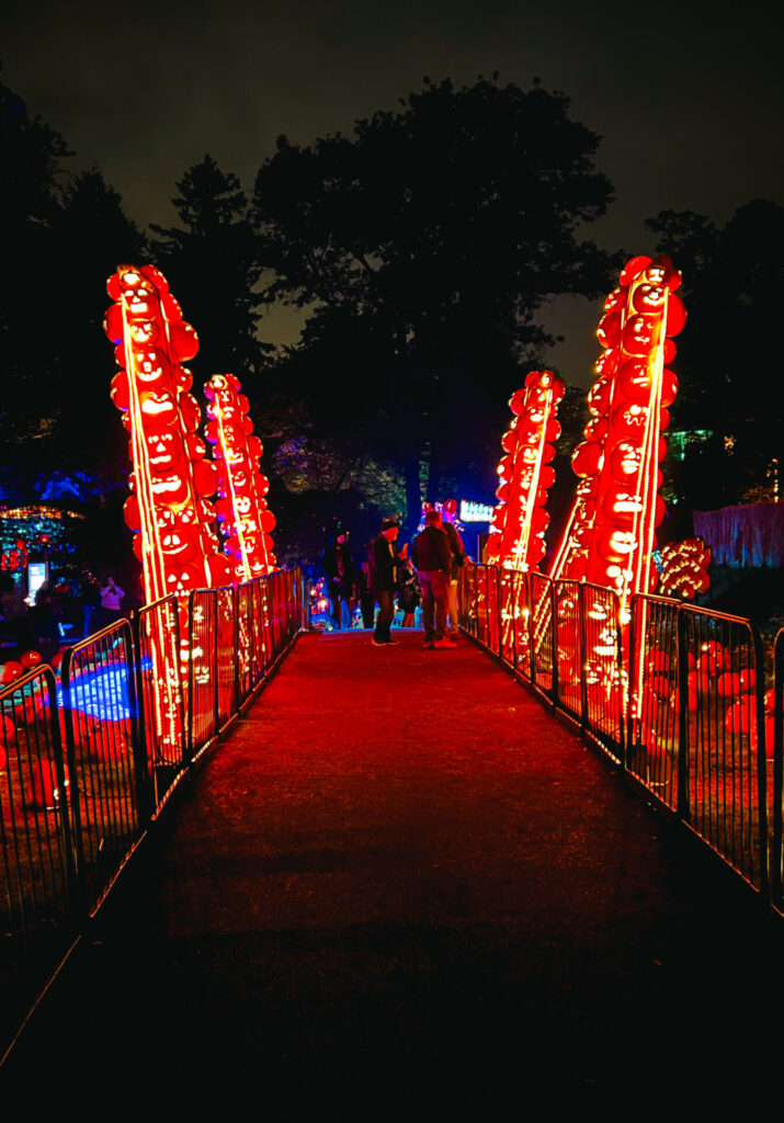 Pumpkin towers at Great Jack o Lantern Blaze