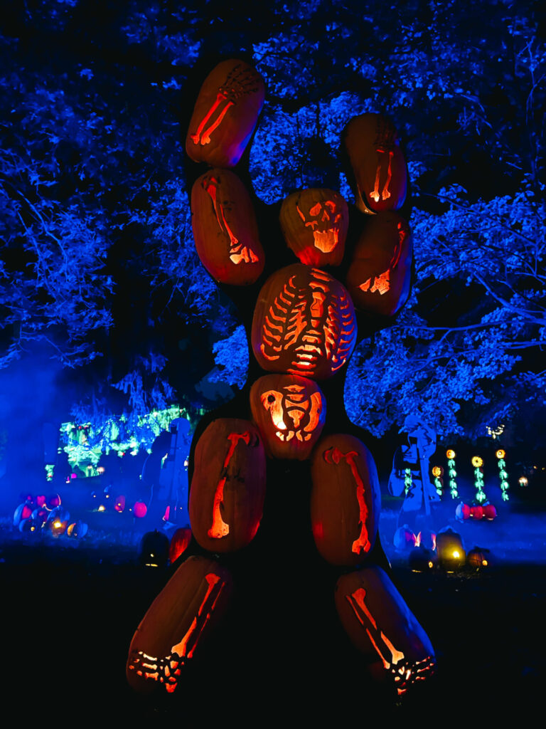 Pumpkin man at Great Jack o Lantern Blaze in Sleepy Hollow